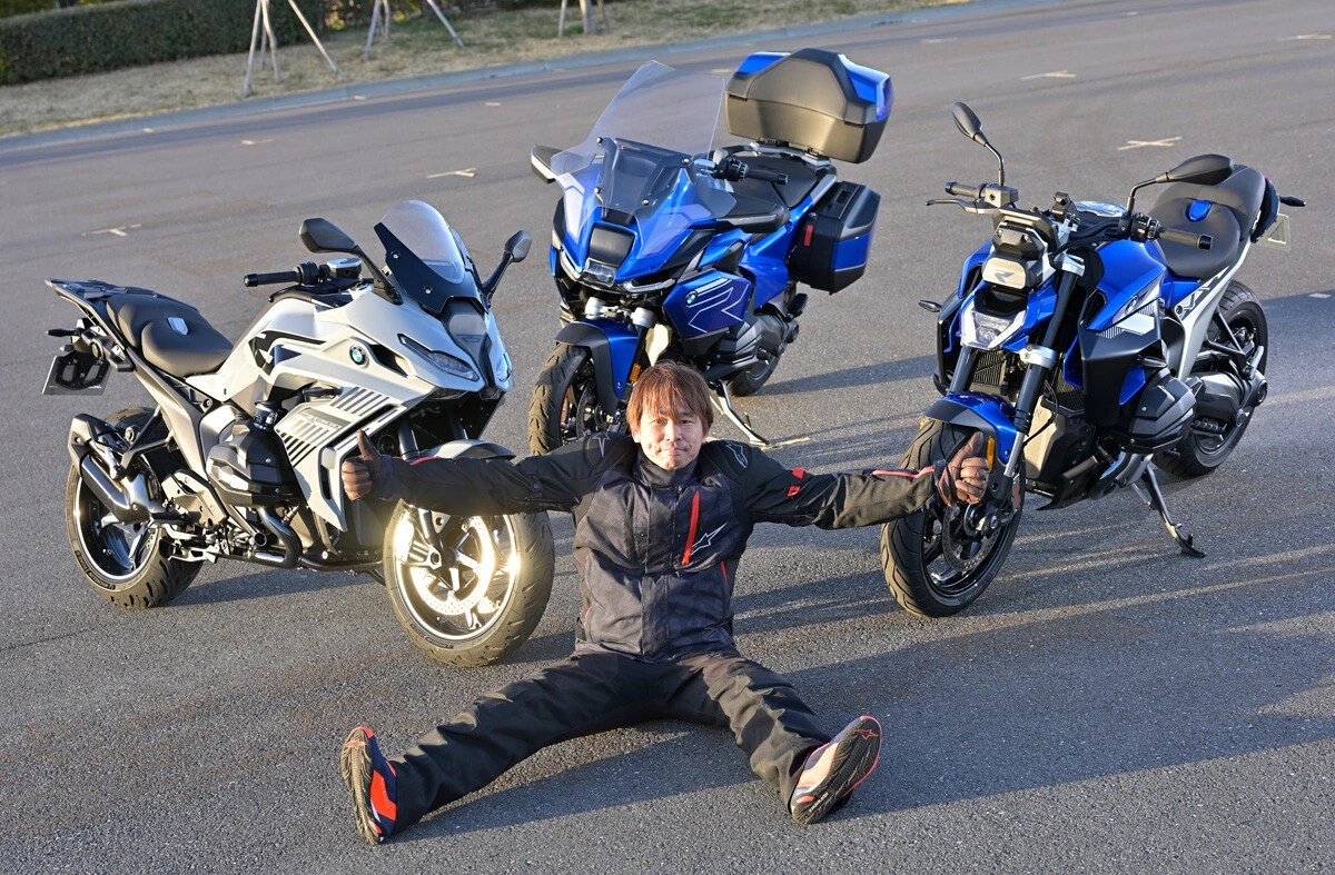【第1位】BMW R1300シリーズ　左からR1300RS（価格220万円～）、R1300RT（価格369万1000円～）、R1300R（価格211万9000円～）