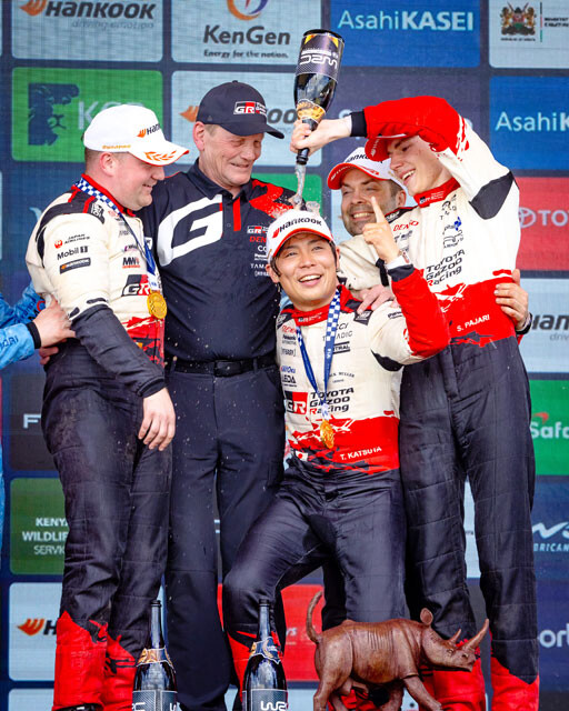 3月15日、サファリ・ラリー・ケニア最終日で、勝田貴元（トヨタ）がWRC初優勝。日本人ドライバーの制覇は故・篠塚建次郎氏以来で、34年ぶり2人目の快挙