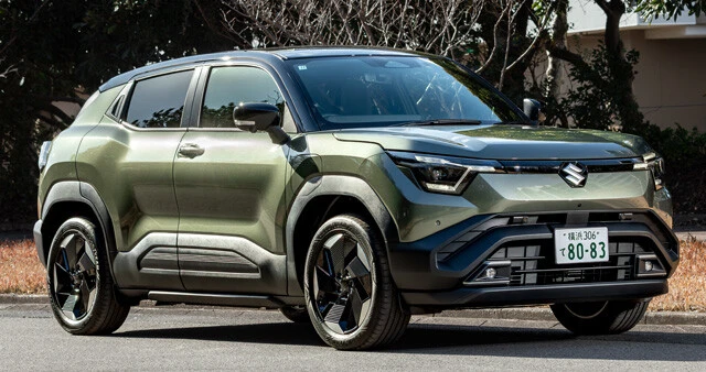 スズキ eビターラ　価格：399万3000～492万8000円　取り回しも安心！　ボディサイズは全長4275mm×全幅1800mm×全高1640mmで、最小回転半径は5.2m