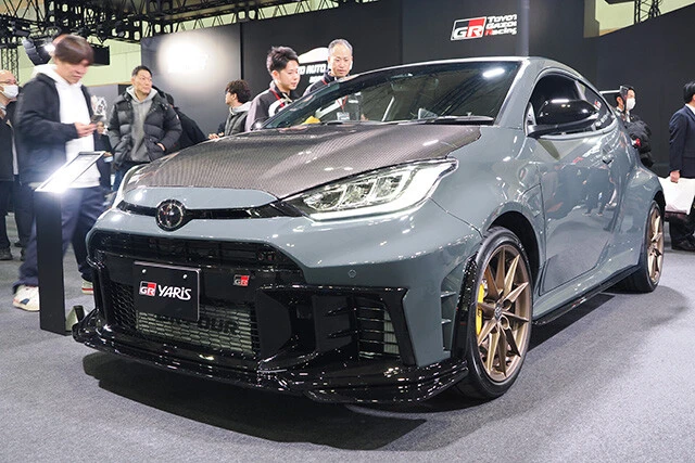 今年1月の東京オートサロンで公開された「GRヤリス MORIZO RR」。ニュル仕込みの特別仕様車