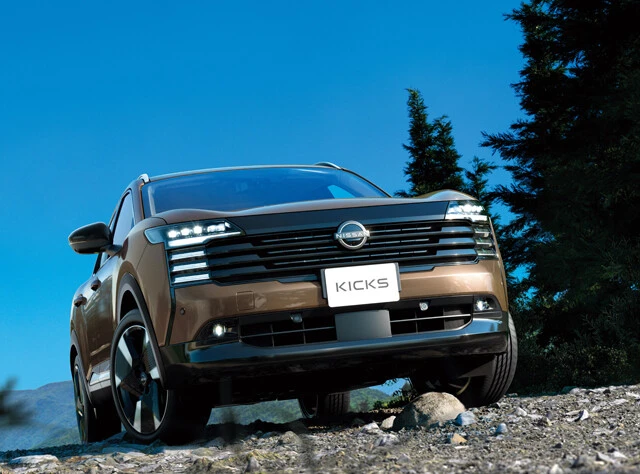 ハンコックのタイヤは静粛性、快適性などが認められ、日産が6月に発売した新型「キックス」の標準装備に選ばれた（写真提供／日産）