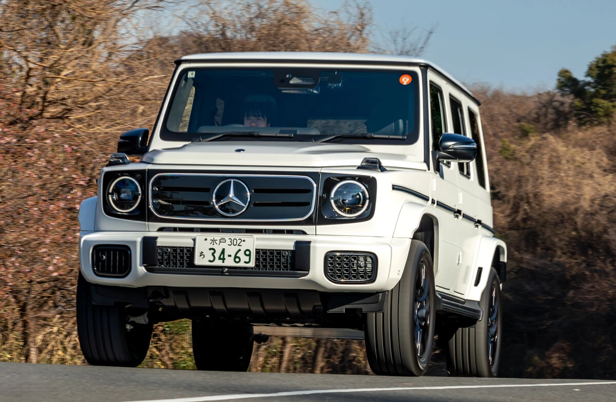 メルセデス・ベンツ G580 with EQ テクノロジーエディション1　価格：2635万円　正直言うと、見た目はガソリン車のGクラスとほとんど変わらない。今回は一般道を中心に徹底試乗。その走りの実力はいかほどか!?