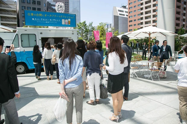  イベントは５月２６日（火）～２８日（木）の３日間、１５時まで。休憩時間のサラリーマン、ＯＬたちで賑わうこと必至だ