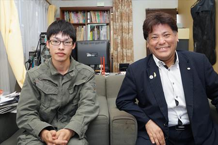 小澤社長と息子の涼さん