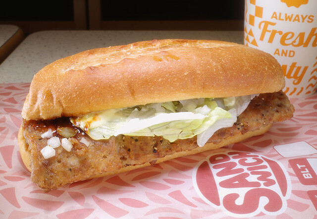 リブサンドポーク　1984年登場の人気商品。今のところゼッテリアに引き継がれていない