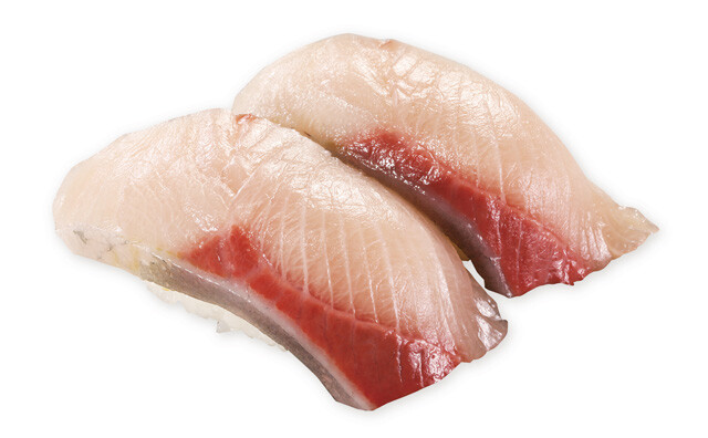 養殖場で育った「五島列島AI寒ぶり」は毎年冬に提供される（現在は販売終了）。水温の高さからエサをよく食べるため、脂乗りも良いという