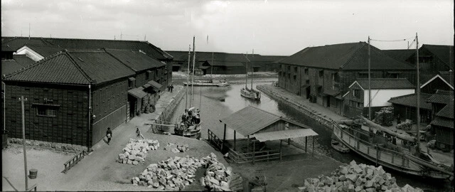 大正時代頃の半田運河　画像提供／（一財）招鶴亭文庫