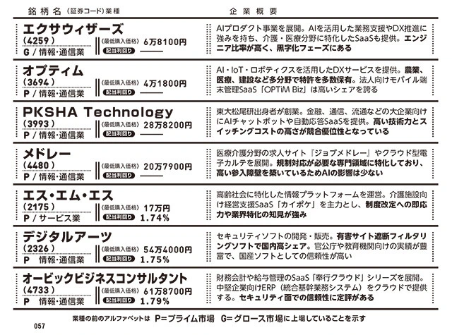 「勝ち組ソフトウエア株」7選