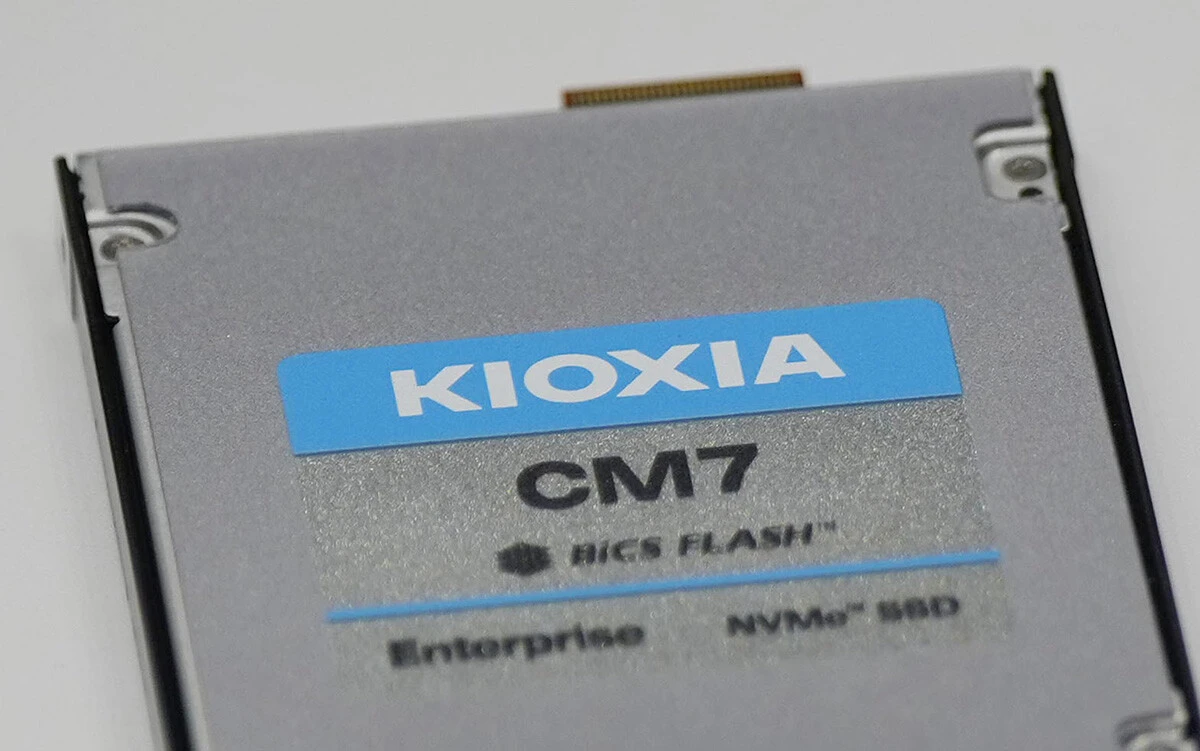 キオクシア製のSSD（ソリッドステートドライブ）