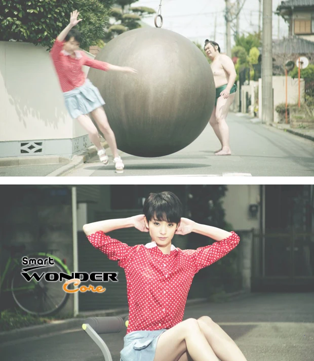 鉄球に吹っ飛ばされる剛力さんの神リアクション。その後に、腹筋してドヤァァァ!