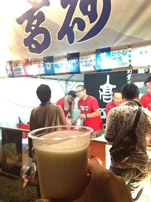 ちなみに、コチラが富士宮の高砂酒造のヨーグルト酒。マッコリよりも甘みとトロミがあってガブガブとイケちゃう…が後々に!?