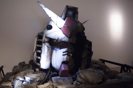 ガンダム展で公開中の等身大のガンダムヘッド。この迫力はヤバイっす!