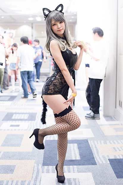 コスプレイヤー名：かりん（様）コスチュームの作品名：オリジナルキャラクター名：こあくまねこちゃんＴｗｉｔｔｅｒアカウント：@yurinyanmogutan