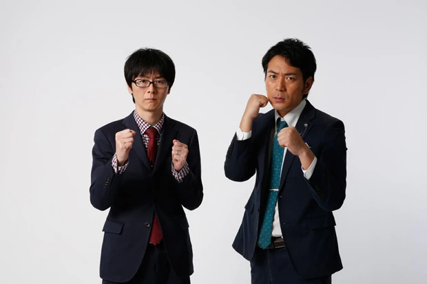 2015年決勝進出。田中(左)が独特の世界観で演技を繰り広げ、突っ走る (C)M-1グランプリ事務局