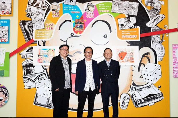 両さんをバックに貴重な3ショット!