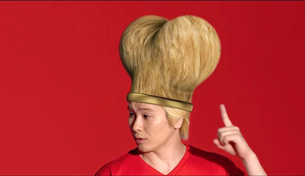 結月ちゃん注目のタフマンヘアー