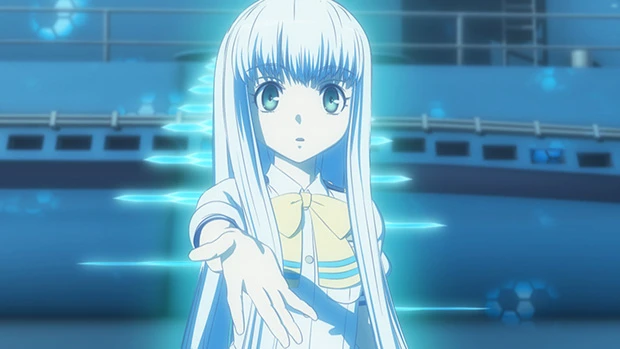 日本では初となる全編3DCGのTVシリーズ『蒼き鋼のアルペジオ -アルス・ノヴァ-』のワンシーン。まるでセル画のような3D表現が目を引く