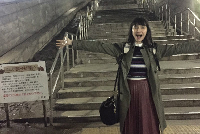 「日本一のモグラ駅」である土合駅にて! 廃墟感があってカッコいいです
