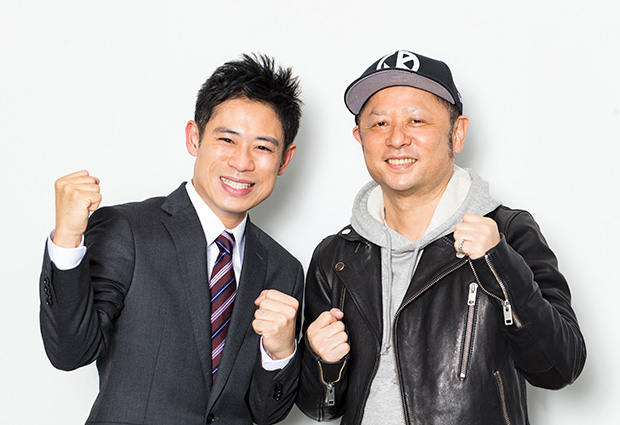テレビ東京『ドラマ24』の第50弾特別企画『オー・マイ・ジャンプ!~少年ジャンプが地球を救う~』主演の伊藤淳史さんと、第1話で演じたゆでたまご・嶋田隆司先生