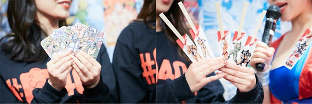 メニューや箸袋、コースターまですべてが肉まみれ! すべてお持ち帰りもOKです