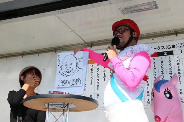 「石原さとみ似にした」という似顔絵に描かれたゆいさんも爆笑。