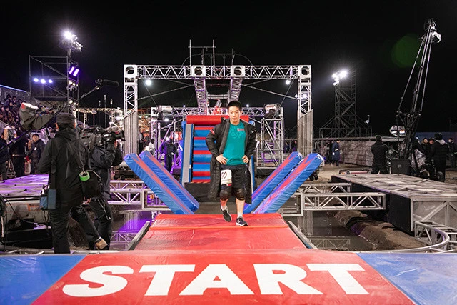 ゼッケン100番を背負う森本裕介