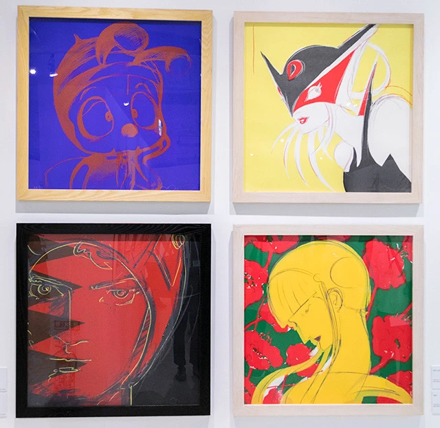 タツノコプロのキャラクターイラストも展示