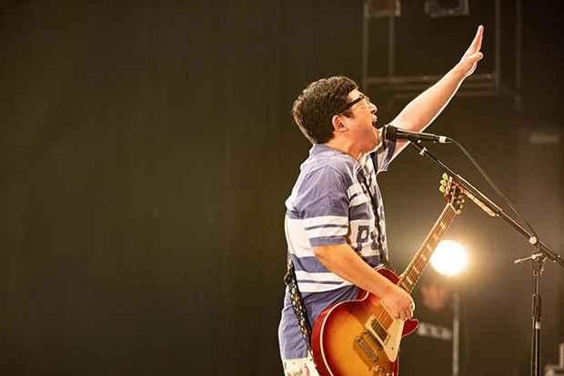 まさに、会場を揺らしまくった、サンボマスター・山口隆さん