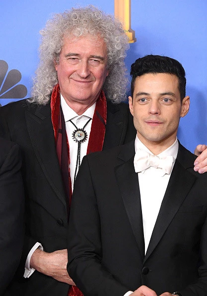 今年１月、ゴールデングローブ賞の作品賞（ドラマ部門）と主演男優賞（ドラマ部門）の２冠に輝いた『ボヘミアン・ラプソディ』。フレディ役、ラミ・マレック（右）とブライアン・メイ