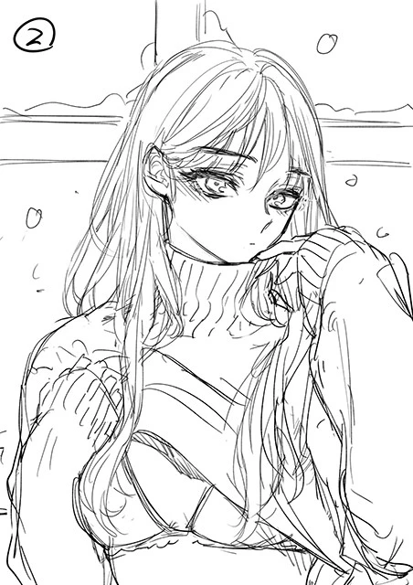 ラフ画パターン②