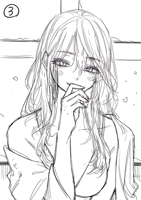 ラフ画パターン③