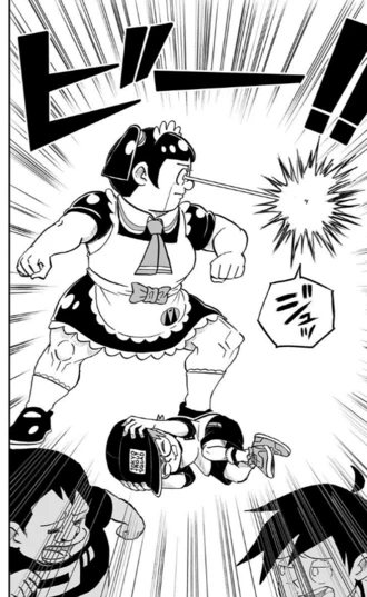 様々な研究を経て生まれたロボコは強い!(コミックス1巻より)