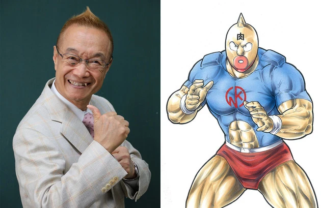 ドラマへの出演が決まった神谷明(左)とキン肉マン