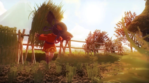 刈り取った稲を干す「稲架(はさ)掛け」の工程は、なるさんが最も好きなシーン。「いかにも日本的な風景という感じがたまらない」