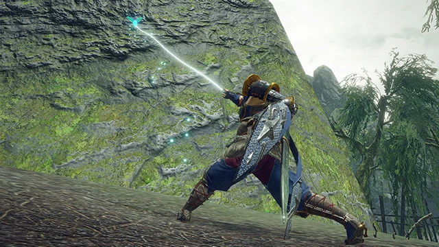 新アクションの翔蟲(かけりむし)。標的や目的地への移動だけでなく、ジャンプ攻撃や空中回避でスピード感ある狩りを実現