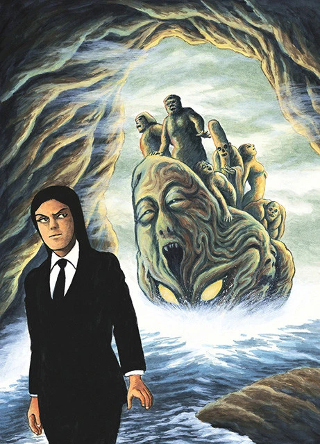 諸星大二郎「妖怪ハンター」カラー原画(1998年)/©諸星大二郎