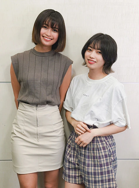 姉の西山野園美(右)と妹の西山乃利子(左)