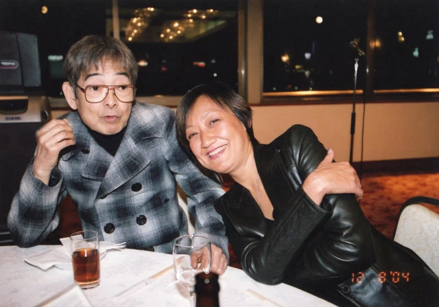 立川談志師匠(左)とゆみこ氏(右)