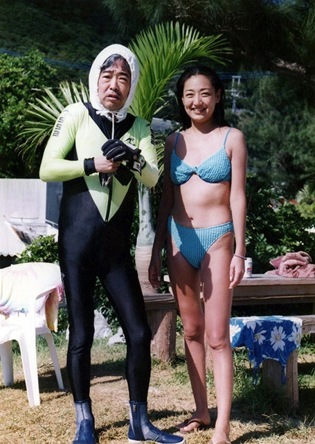 立川談志師匠(左)と娘のゆみこ氏(右)