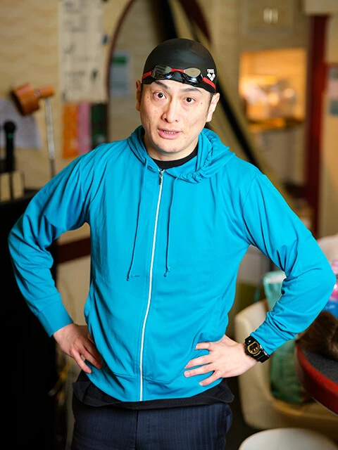 #10 入江陵介(競泳)/顔が似ているとよく言われるという入江陵介。本人と会食する機会があったが、このものまねには触れられず