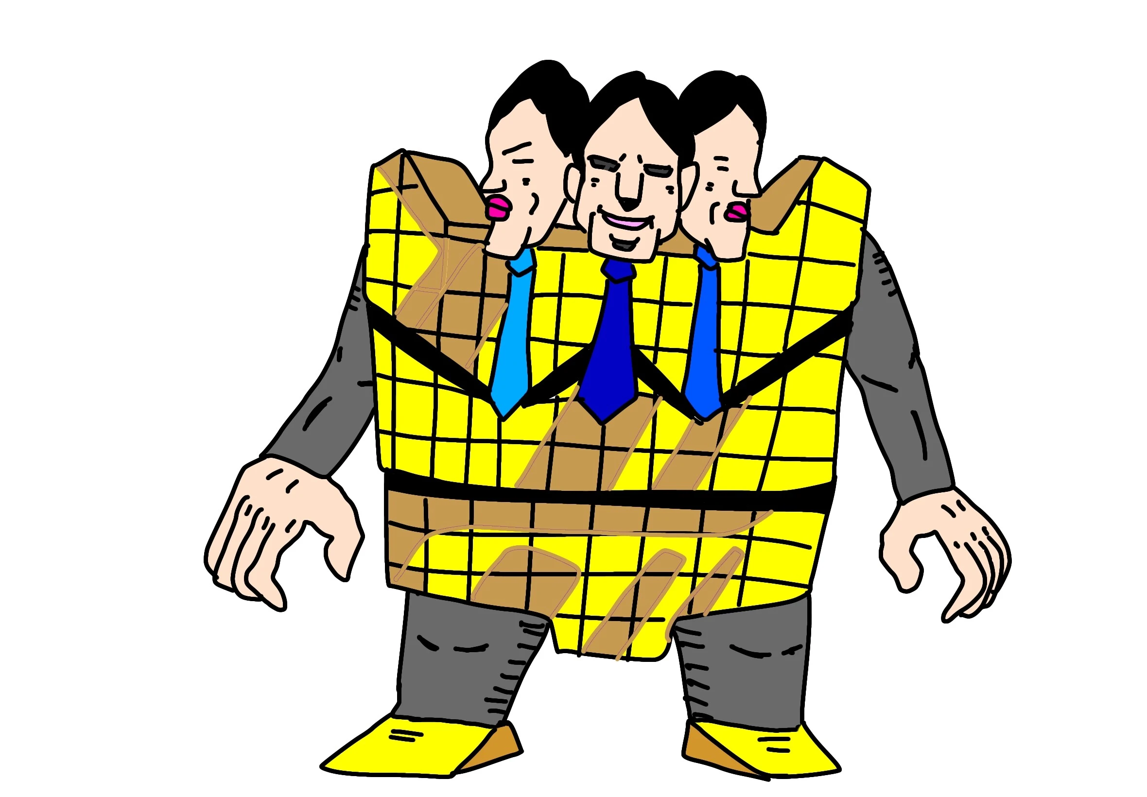 なすなかにし・中西考案超人「３社員」