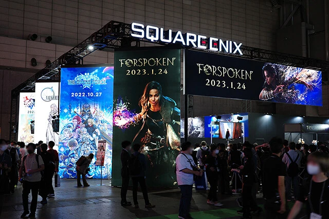 各社が注目タイトルを出展。実際に体験できる作品も多く、プレイするために参加者が行列を作っていた