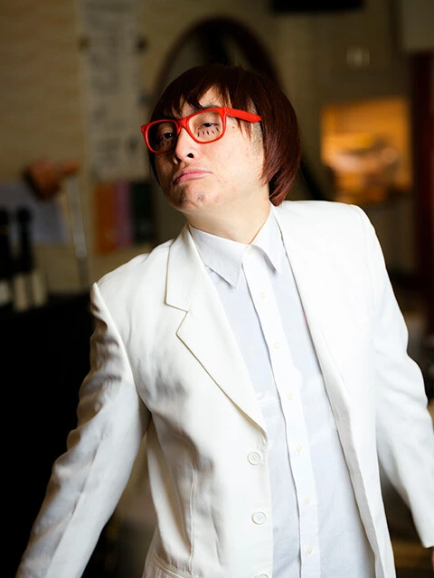 #14 M r.BATER(ベータ―)/今回14種もものまねをお願いしたため、さすがに最後はMr.BATERの口調で「もうええわ!」と疲れ気味