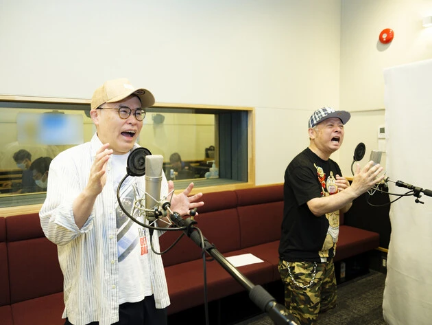 収録が行なわれているブース