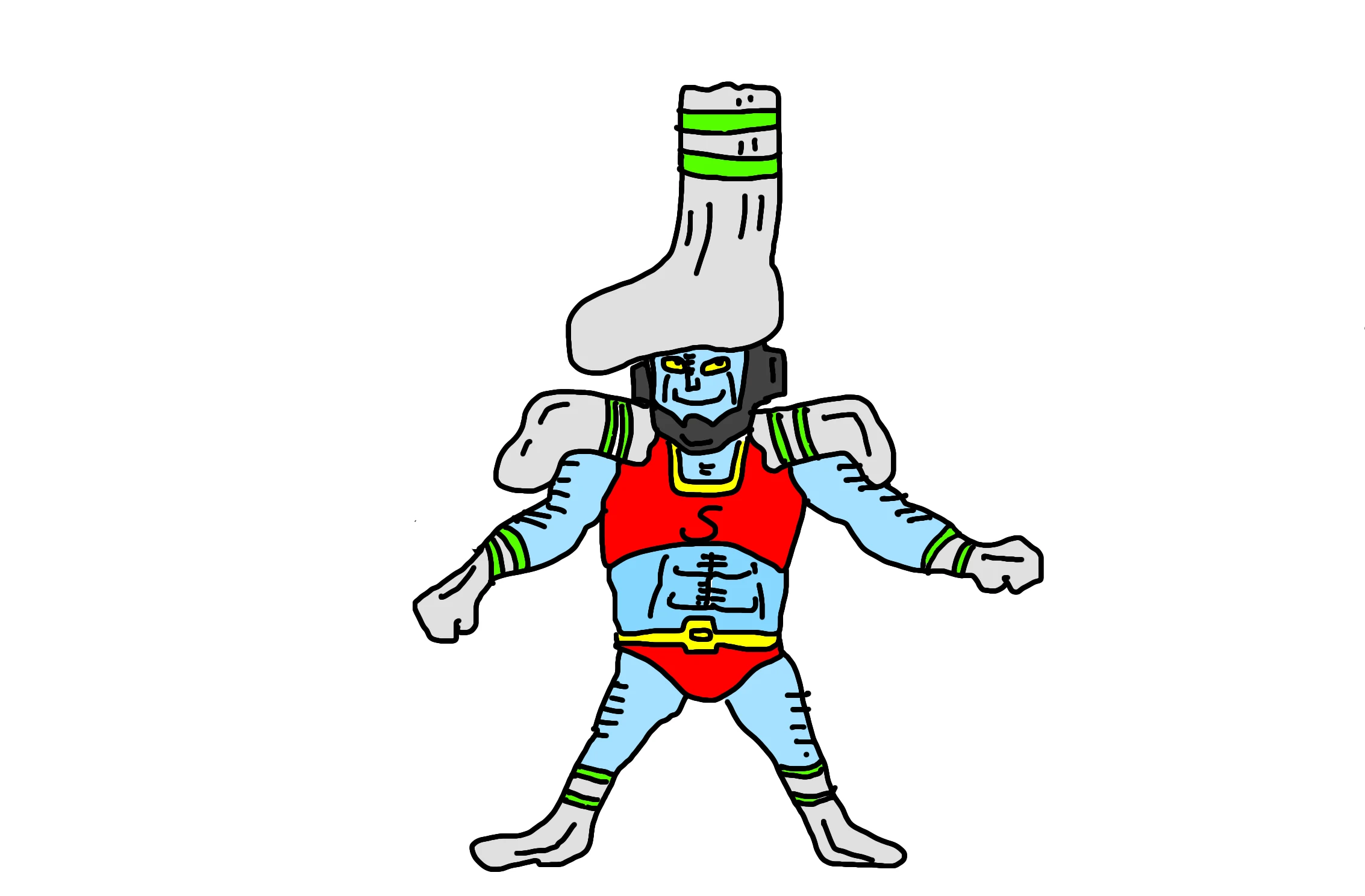 なすなかにし・中西考案超人「超人ソックス」