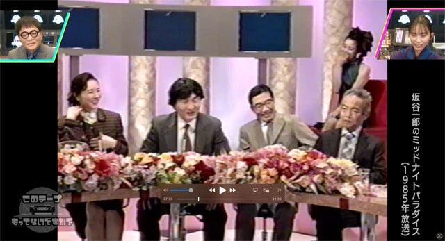 主に取り上げられる『坂谷一郎のミッドナイトパラダイス』はタレント、ミュージシャンとして活動していた坂谷一郎の冠番組で、1980年代に放送された深夜の生放送番組。テレビ局側に記録が残っておらず、詳細は不明な点が多い