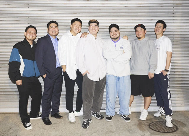 ODOOJIのメンバー(左から)ゆうき、DOARA、YOUITCHY、TASUKU、KUNI、SATORU、のぶゆき