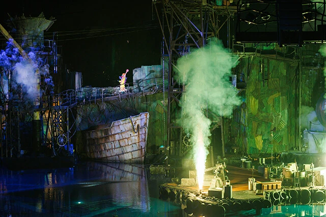 Blasts of water, smoke, and flames!