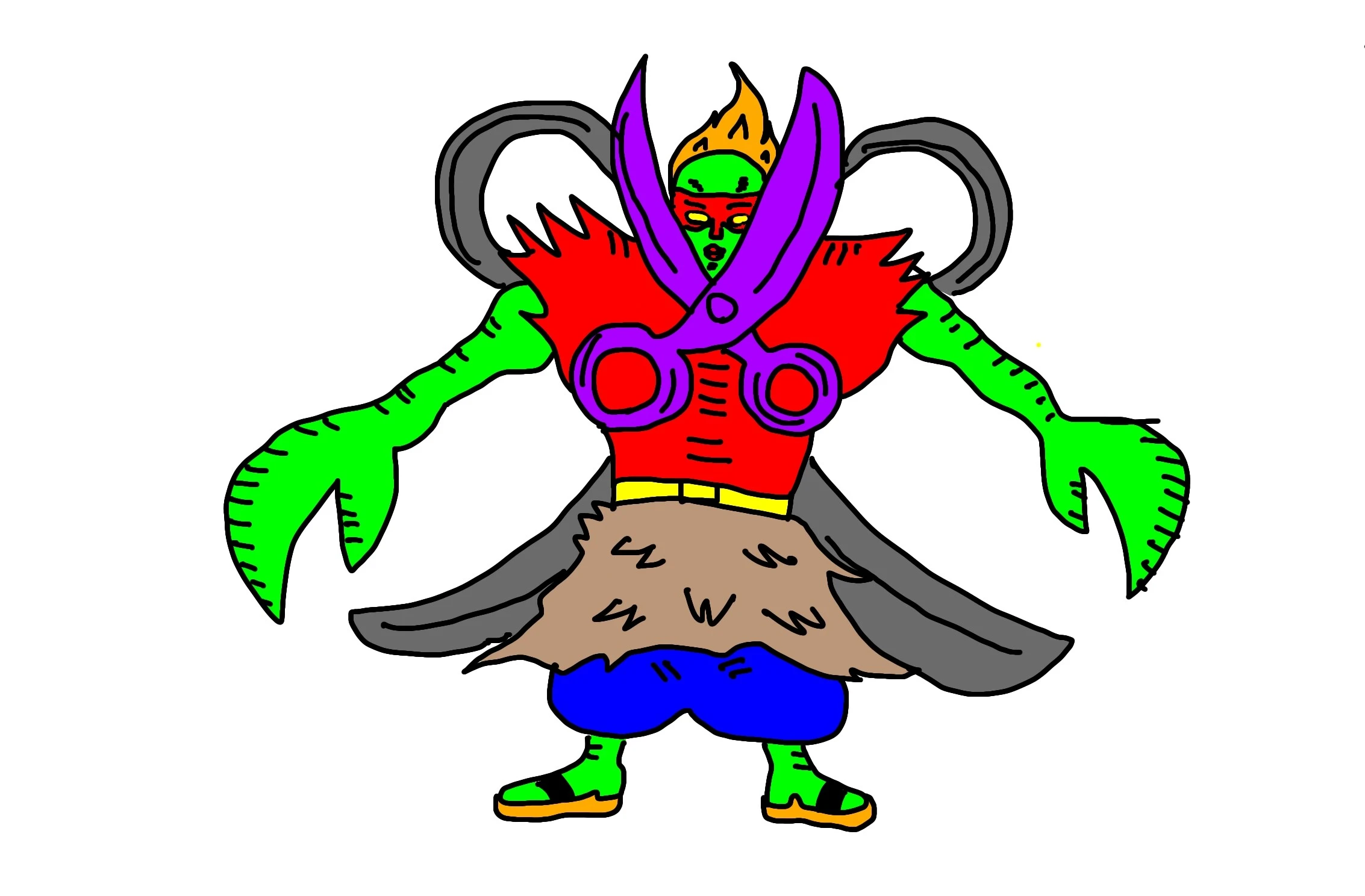 なすなかにし中西考案超人「ハサミカッター」