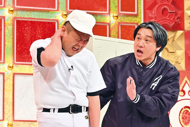 決勝2本目のネタ。高校球児と監督を題材にした『青春』ⒸTBS